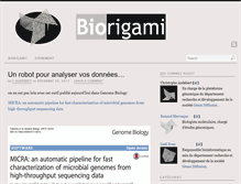 Tablet Screenshot of biorigami.com